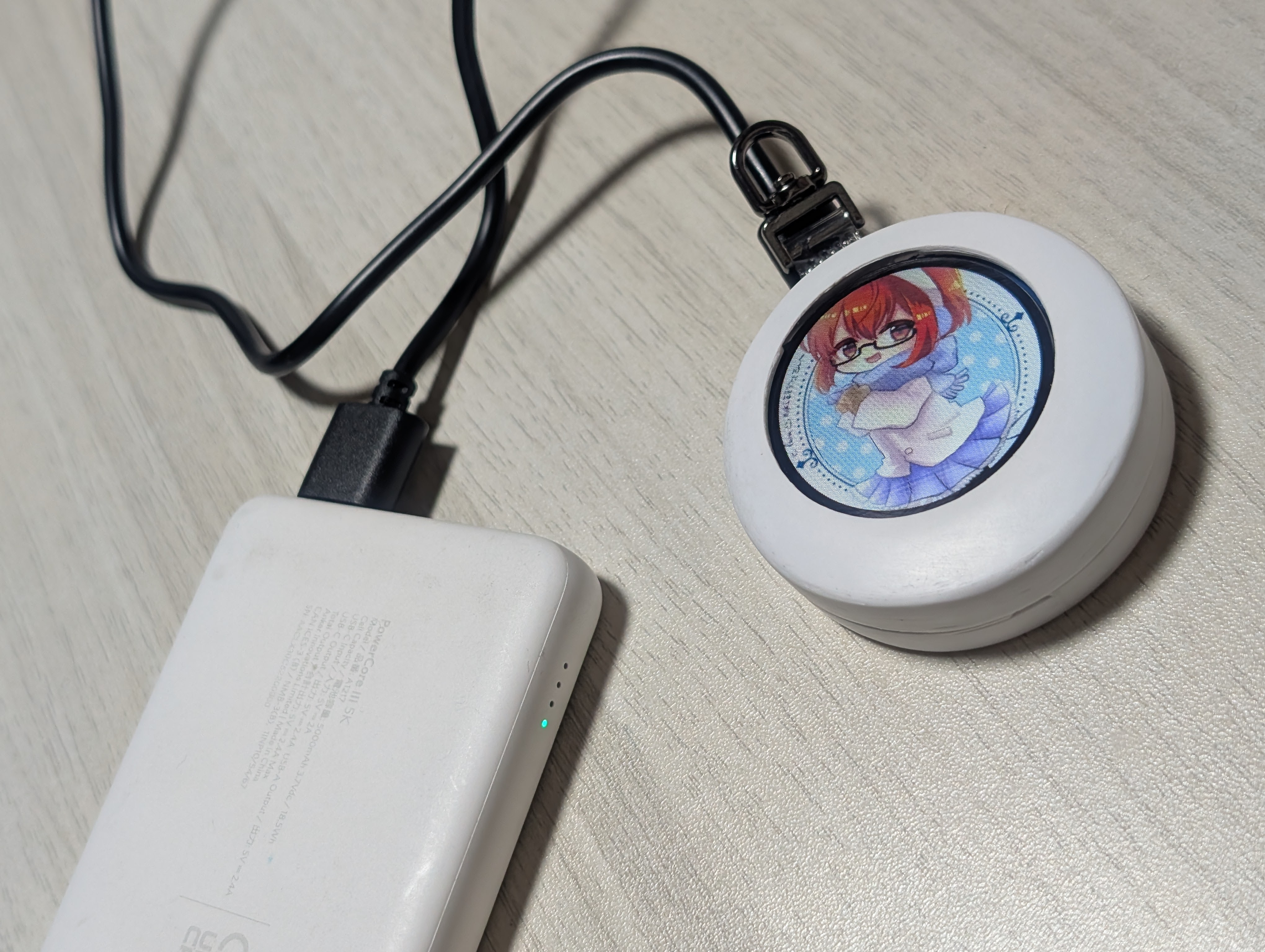 モバイルバッテリー給電動作例 1