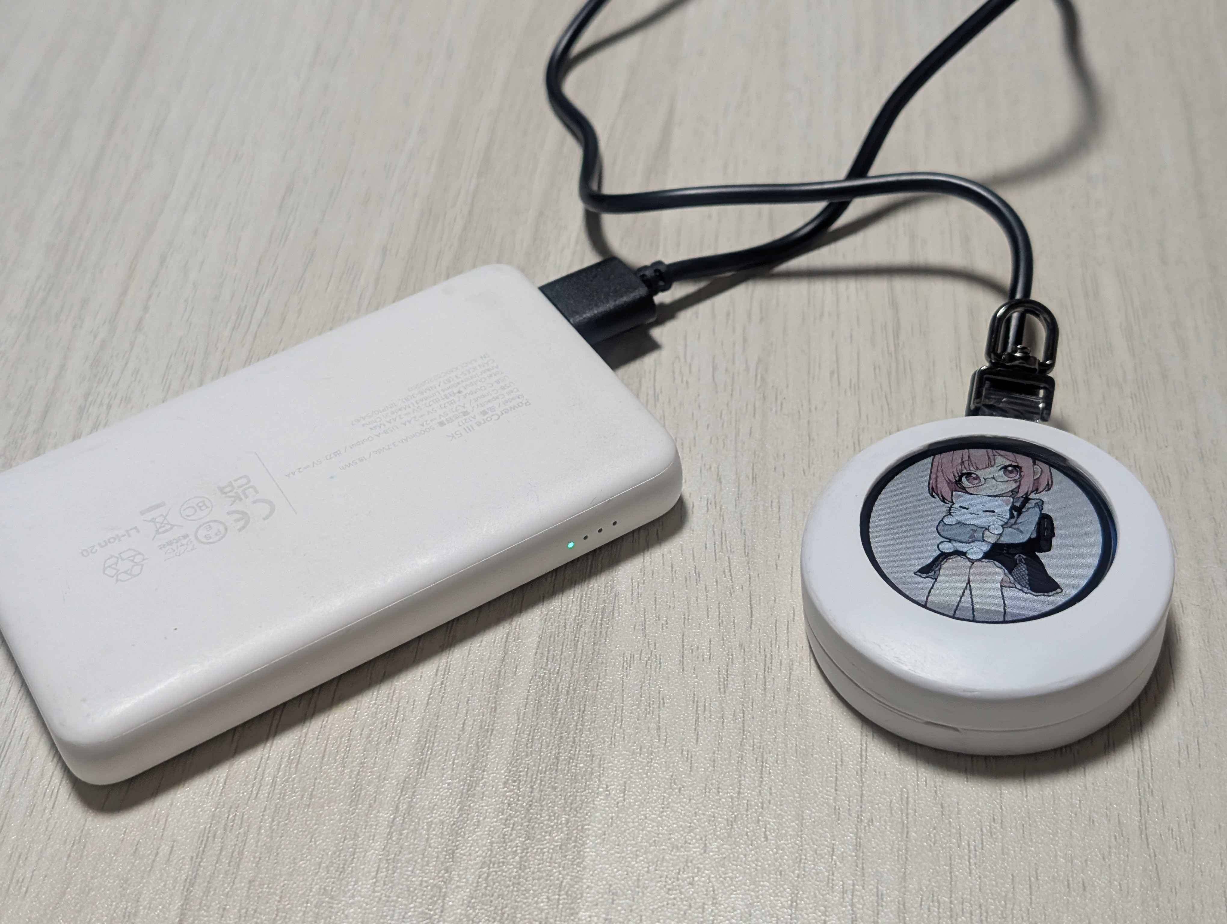 モバイルバッテリー給電動作例 2